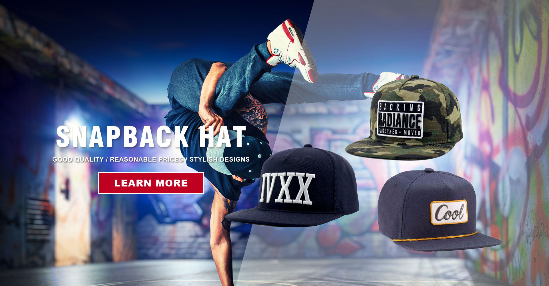Mode snapback hat