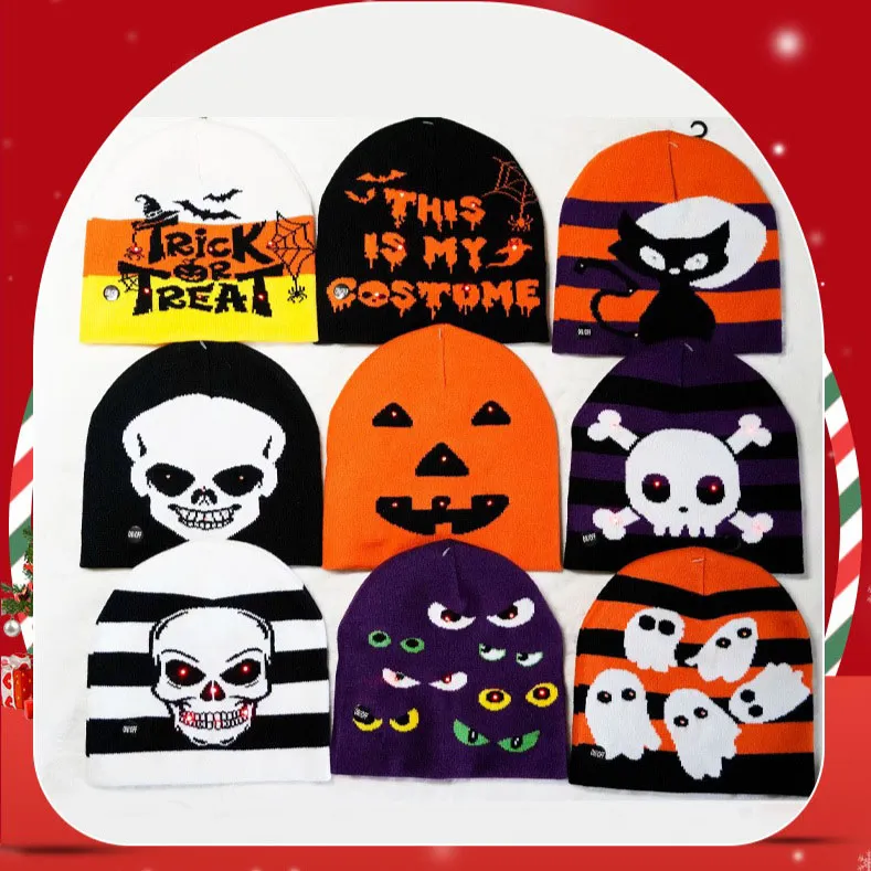Hip Hop Skull Winter Warm Beanie Hat: Det perfekte tilbehør til Halloween og videre