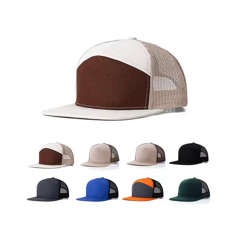 Blank mesh 7 paneler trucker cap