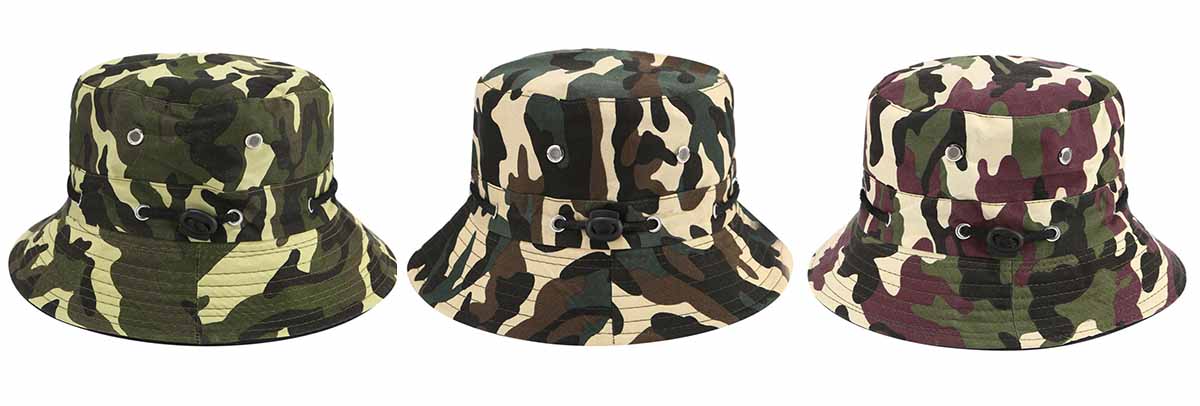 camo bucket hat