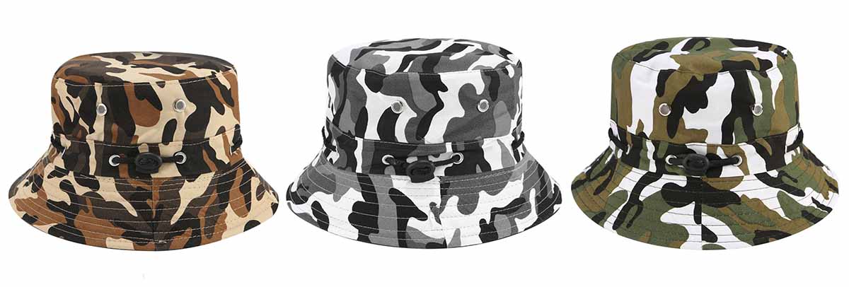 camo bucket hat