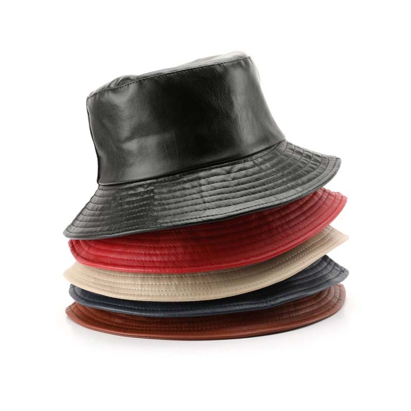Pu læder spand hat
